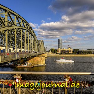 Köln, Hohenzollernbrücke und Liebesschlösser